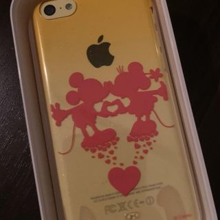 アイフォーン(iPhone)のiPhone5c 本体 au ケース2個 ディズニーモバイル(スマートフォン本体)