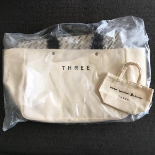 スリー(THREE)のTHREE 阪急うめだ限定 スリー ノベルティ バッグ ポーチ ミニバッグ 新品(トートバッグ)