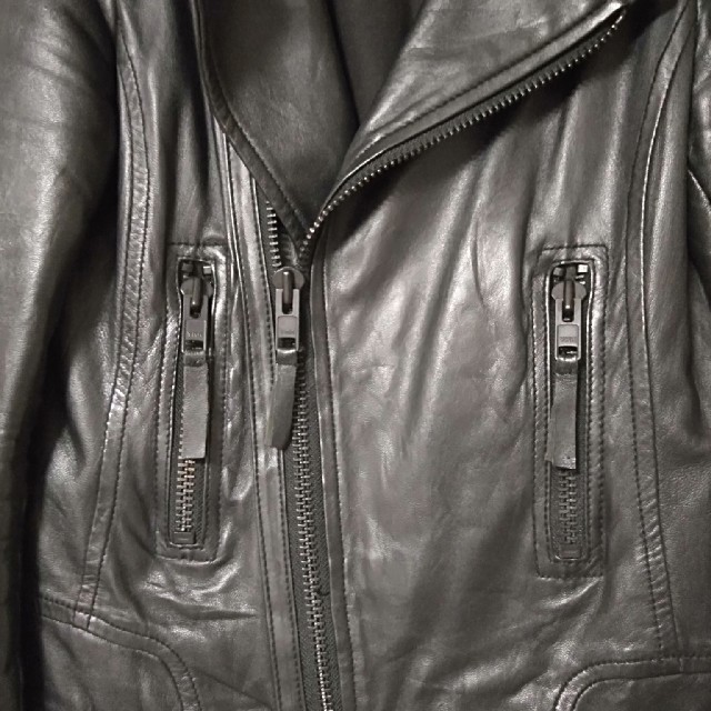 NINE(ナイン)のNINE梨花着用ラムレザーライダース レディースのジャケット/アウター(ライダースジャケット)の商品写真