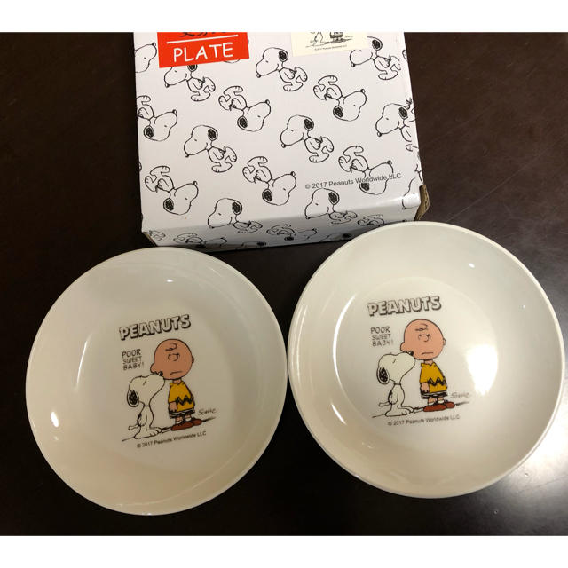 SNOOPY(スヌーピー)のスヌーピー 小皿2枚セット✩ インテリア/住まい/日用品のキッチン/食器(食器)の商品写真