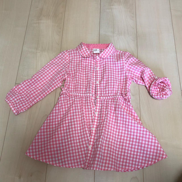 ZARA(ザラ)のシャツワンピ 90 キッズ/ベビー/マタニティのキッズ服女の子用(90cm~)(ワンピース)の商品写真