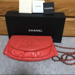 シャネル(CHANEL)の売り切りセール！本物！CHANEL ハーフムーン チェーンウォレット(財布)