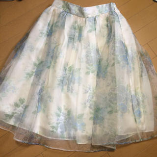 ダズリン(dazzlin)の♡ 花柄オーガンジースカート ♡(ロングスカート)