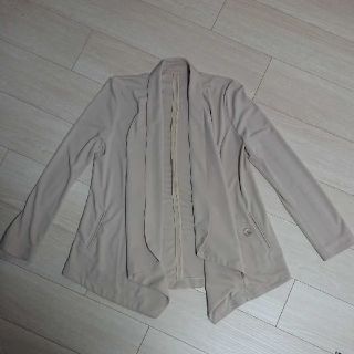 マウジー(moussy)のMOUSSY ジャケット カーディガン ベージュ(カーディガン)