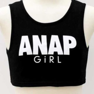 アナップ(ANAP)のANAP GiRL ガール トップス ブラック 未使用品(Tシャツ/カットソー)