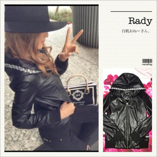 レディー(Rady)のRady♡フードビジューレザージャケット(その他)