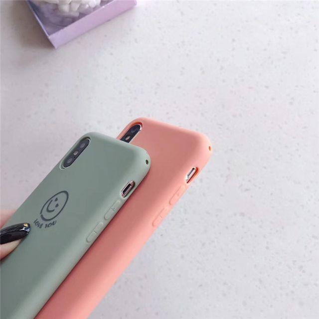 大人気！iPhoneケース シンプルカラー ソフトケース にこちゃん スマホ/家電/カメラのスマホアクセサリー(iPhoneケース)の商品写真