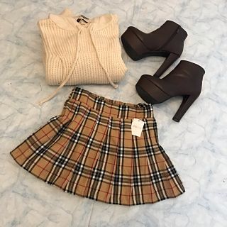 ベルシュカ(Bershka)のimport♥︎バーバリーチェックskirt☀︎(ミニスカート)