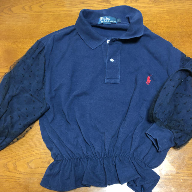 POLO RALPH LAUREN(ポロラルフローレン)のリメイク古着 ラルフローレン レディースのトップス(シャツ/ブラウス(半袖/袖なし))の商品写真