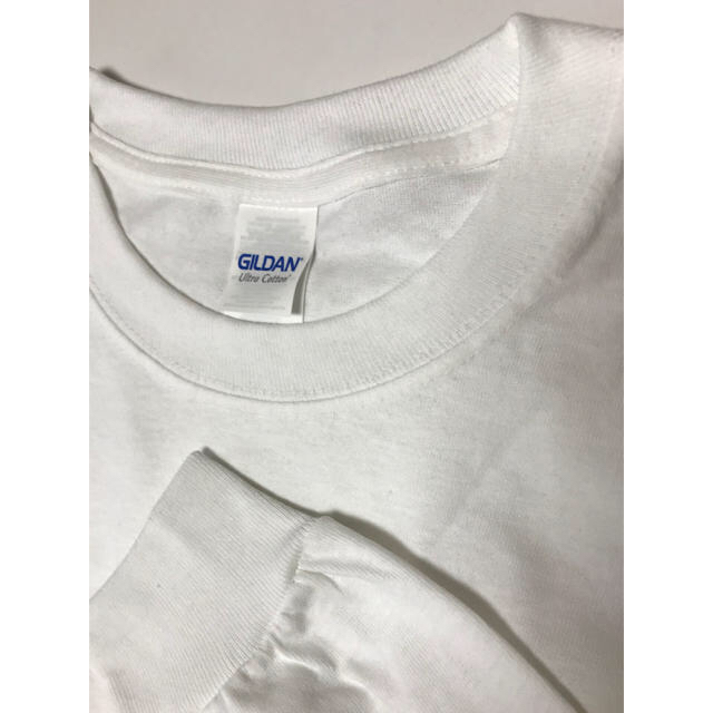 GILDAN(ギルタン)のGILDAN ギルダン ロンT M 長袖 Tシャツ カットソー 無地 ホワイト メンズのトップス(Tシャツ/カットソー(七分/長袖))の商品写真