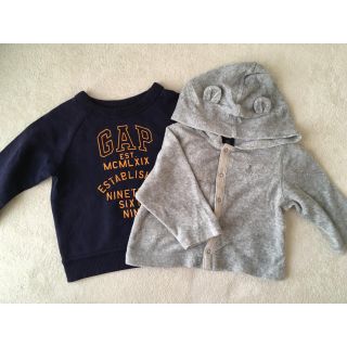 ベビーギャップ(babyGAP)の【Baby Gap】トレーナー&クマ耳カーディガン(カーディガン/ボレロ)