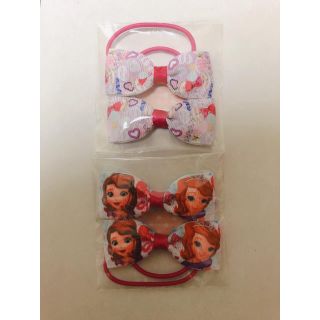 ディズニー(Disney)の《新品》子ども用 ヘアゴム 2セット4個入り(ファッション雑貨)