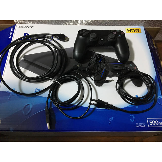 PlayStation4 - 美品 PS4 本体 ジェットブラック 500GB CUH-2100Aの ...