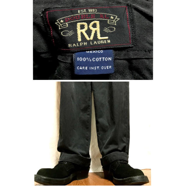 RRL(ダブルアールエル)のvintage 90s RRL (黒)チノパン メンズのパンツ(チノパン)の商品写真