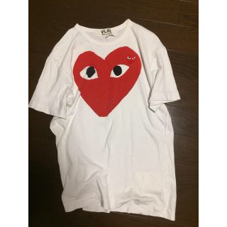 コムデギャルソン(COMME des GARCONS)の本物★コムデギャルソン プレイ Tシャツ★Lサイズ(Tシャツ/カットソー(半袖/袖なし))