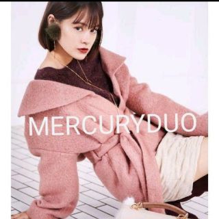 マーキュリーデュオ(MERCURYDUO)の【新品】MERCURYDUO シャギーショートガウンコート(ガウンコート)