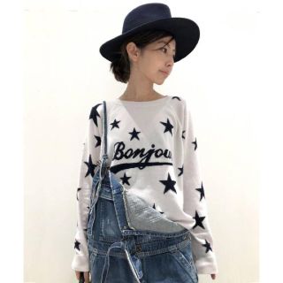 アパルトモンドゥーズィエムクラス(L'Appartement DEUXIEME CLASSE)のアパルトモン別注 QUEENEBELLE STAR Bonjour KNIT◆(ニット/セーター)