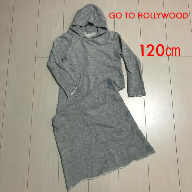 GO TO HOLLYWOOD(ゴートゥーハリウッド)のGO TO HOLLYWOOD  スウェットマキシワンピース 120㎝ キッズ/ベビー/マタニティのキッズ服女の子用(90cm~)(ワンピース)の商品写真