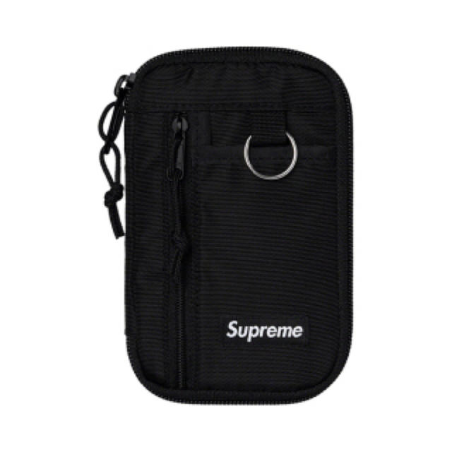 Supreme small zip pouch 19AW black 黒