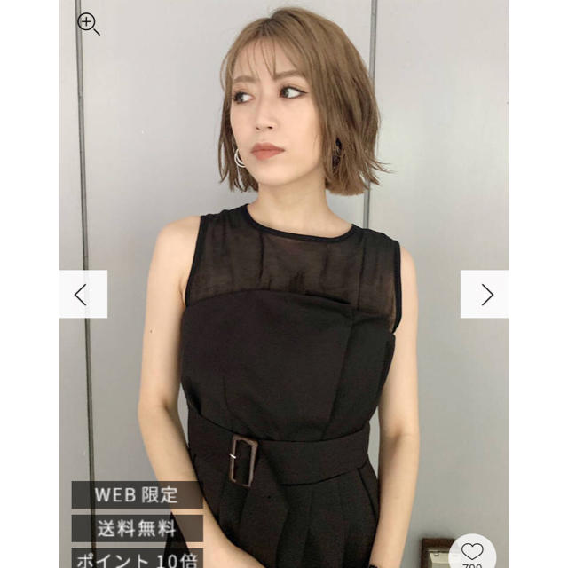 MURUA(ムルーア)のMURUA レイヤードドレスオールインワン レディースのパンツ(オールインワン)の商品写真