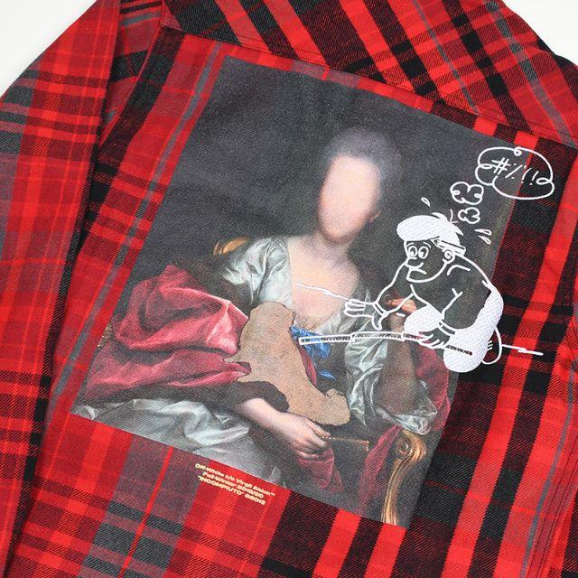 OFF-WHITE オフホワイト レッドチェックシャツ L - シャツ