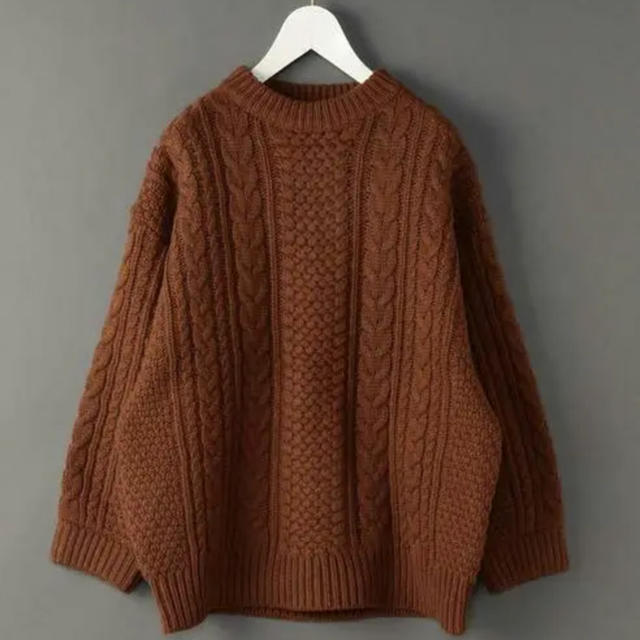 BEAUTY&YOUTH UNITED ARROWS(ビューティアンドユースユナイテッドアローズ)の6(roku) CABLE KNIT/ドロップショルダーケーブルニット レディースのトップス(ニット/セーター)の商品写真