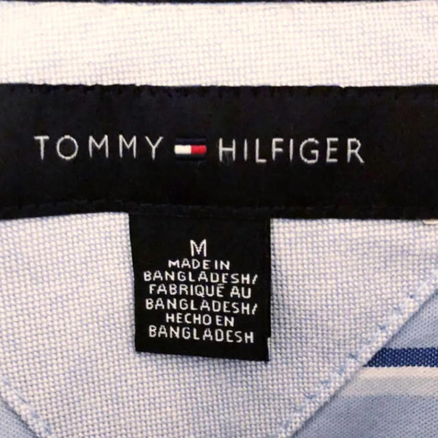 TOMMY HILFIGER(トミーヒルフィガー)のTOMMY HILFIGER ストライプシャツ Mサイズ トミーヒルフィガー メンズのトップス(シャツ)の商品写真