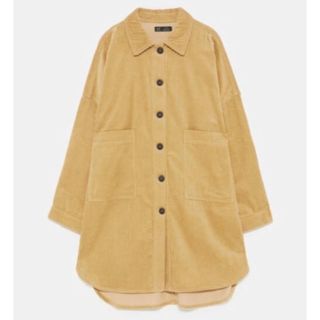 ザラ(ZARA)のzara  コーデュロイジャケット シャツ(ミリタリージャケット)