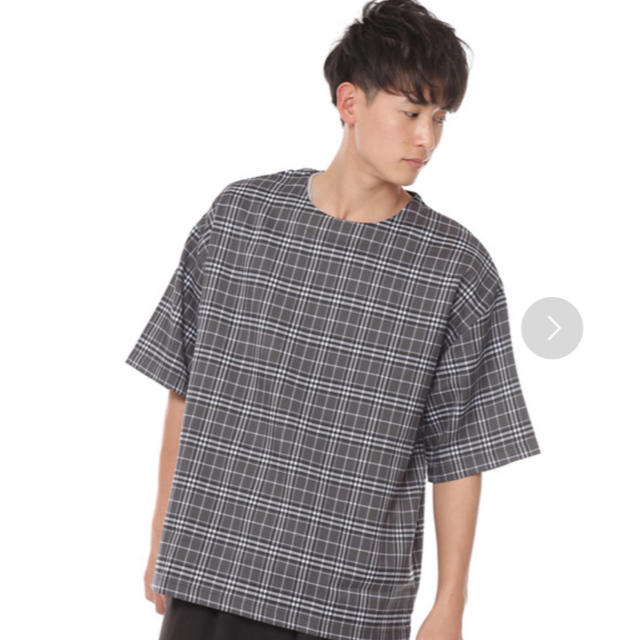 WEGO(ウィゴー)のビッグシルエット 半袖プルオーバーチェックシャツ メンズのトップス(Tシャツ/カットソー(半袖/袖なし))の商品写真