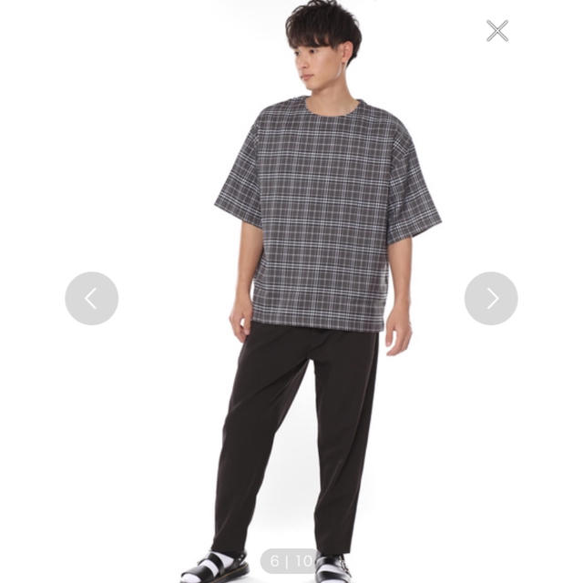 WEGO(ウィゴー)のビッグシルエット 半袖プルオーバーチェックシャツ メンズのトップス(Tシャツ/カットソー(半袖/袖なし))の商品写真