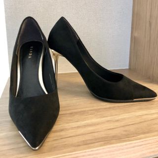 ランダ(RANDA)の美品 ランダ パンプス 22cm 黒(ハイヒール/パンプス)