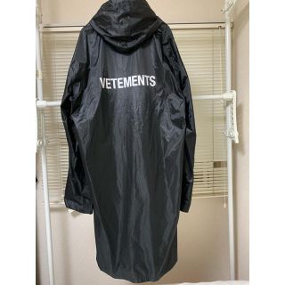 vetements レインコート 黒