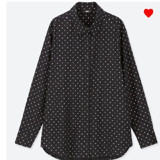 ユニクロ(UNIQLO)のタイムセール！ユニクロ◆レーヨンブラウス◆ドット(シャツ/ブラウス(長袖/七分))