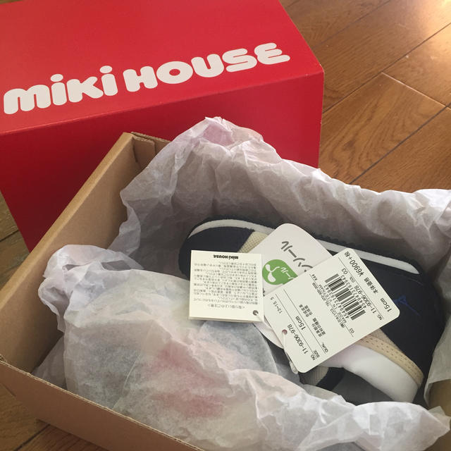 mikihouse(ミキハウス)のののらく様専用☆新品タグ付き未使用☆ミキハウス ミズノ シューズ  15センチ キッズ/ベビー/マタニティのキッズ靴/シューズ(15cm~)(スニーカー)の商品写真