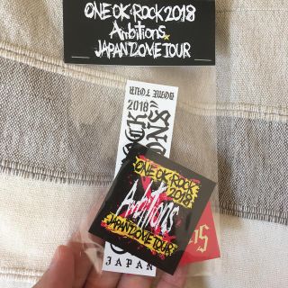 ワンオクロック(ONE OK ROCK)のワンオク ドームステッカー(ミュージシャン)