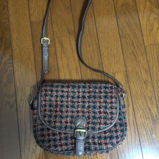 ザラ(ZARA)のZARA ツイード柄ショルダーバッグ(ショルダーバッグ)