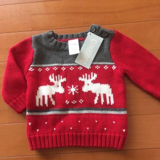 ジンボリー(GYMBOREE)の新品 タグ付き GYMBOREE ニット トップス 0〜3ヶ月 綿100%(カーディガン/ボレロ)