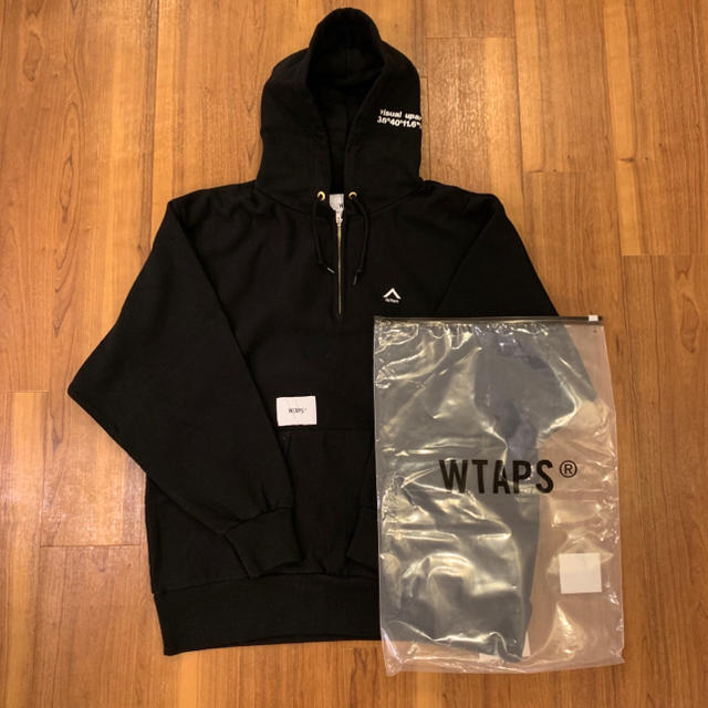 W)taps(ダブルタップス)のwtaps 19aw AXE. DESIGN HOODED 02 / XL 黒 メンズのトップス(パーカー)の商品写真