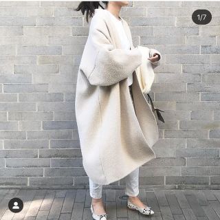 storynine エコミンクファーコート ライトベージュ