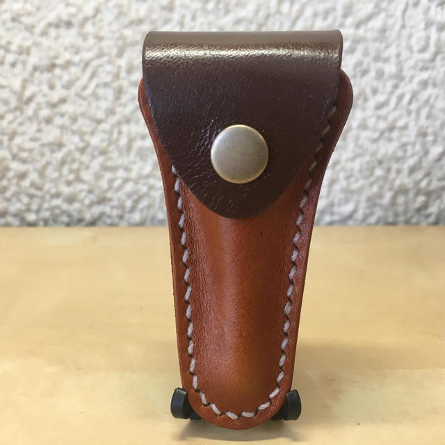 【ハンドメイド】革製 ホルン マウスピース ケース ポーチ 楽器の管楽器(ホルン)の商品写真