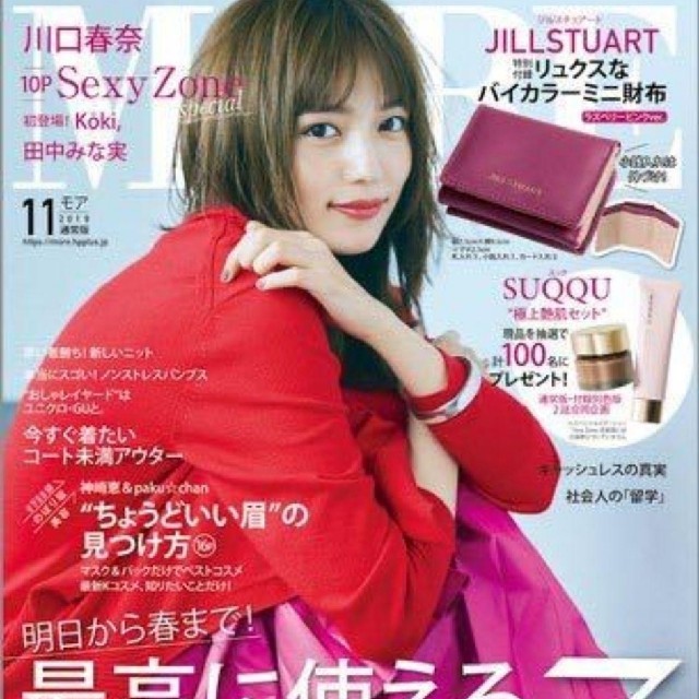 JILLSTUART(ジルスチュアート)のMORE 11月号 付録  JILLSTUARTミニ財布 メンズのファッション小物(折り財布)の商品写真