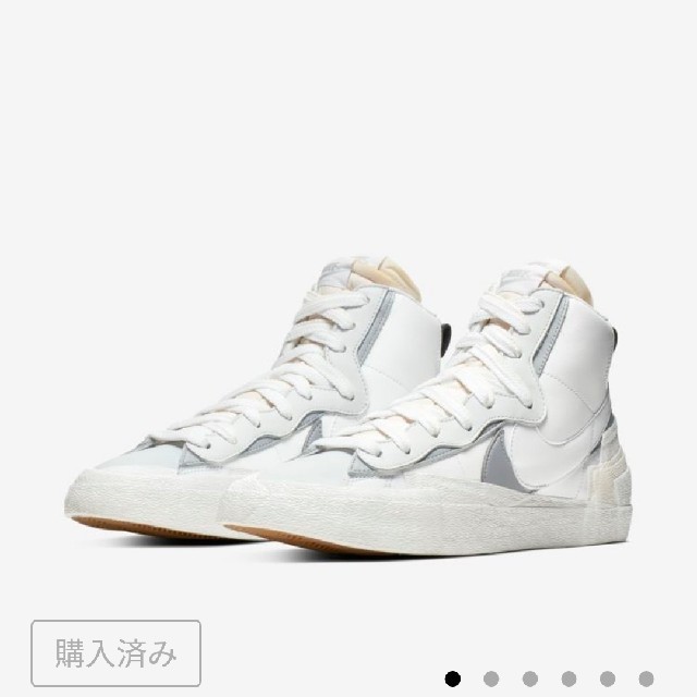 NIKE X SACAI BLAZER MID White 27.5cm