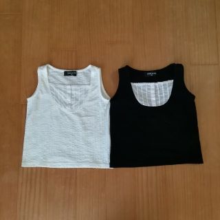 コムサイズム(COMME CA ISM)のコムサ イズム 90 2枚セット　タンクトップ　90センチ　女の子　ベビー(Tシャツ/カットソー)