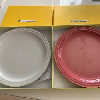 ルクルーゼ(LE CREUSET)のルクルーゼ　白プレート(食器)