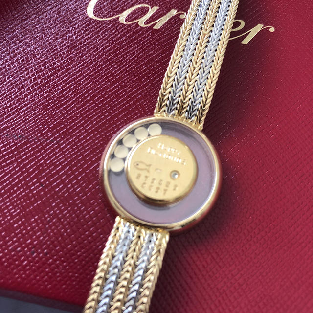 Chopard(ショパール)のショパール ハッピーダイヤモンド時計 純正 レディースのファッション小物(腕時計)の商品写真