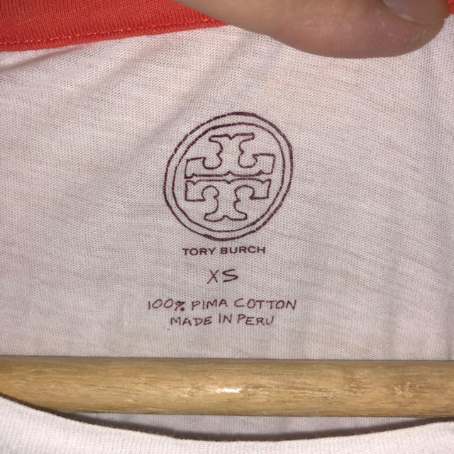 Tory Burch(トリーバーチ)の正規 約4万 TORY BURCH プリントTシャツ XS ホワイト レディース レディースのトップス(Tシャツ(半袖/袖なし))の商品写真