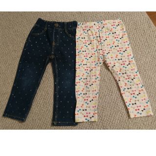 アカチャンホンポ(アカチャンホンポ)の【専用】デニムパンツ 90cm GAPプリントレギンス２点セット(パンツ/スパッツ)