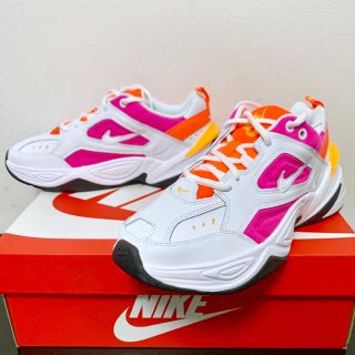 ナイキ(NIKE)のNIKE W M2K TEKNO ホワイト オレンジ ピンク 23.5cm(スニーカー)