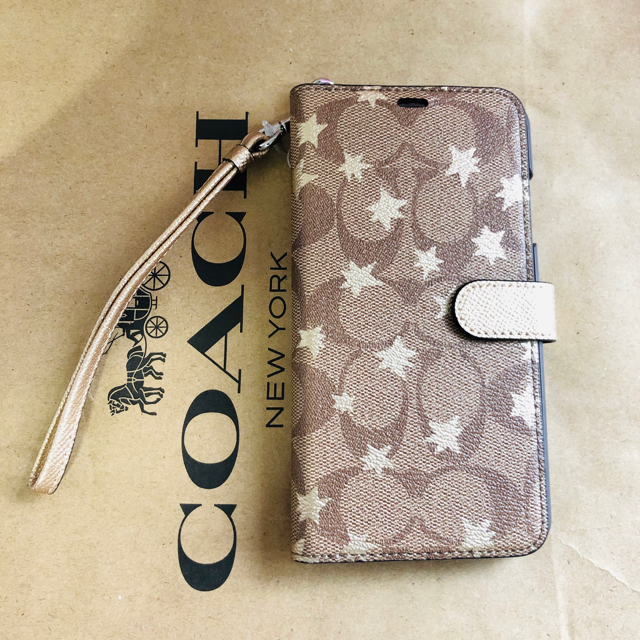 日本未発売 iPhone XS max 10 手帳型スマホケース  coach