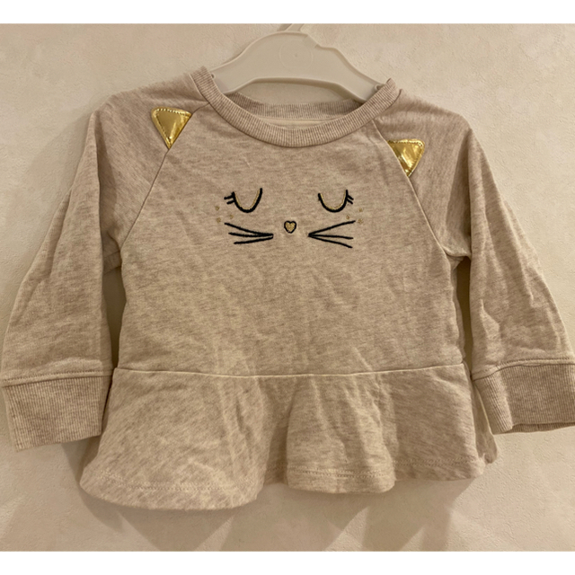 babyGAP(ベビーギャップ)のbaby GAP トレーナー　ネコ　12〜18month キッズ/ベビー/マタニティのベビー服(~85cm)(トレーナー)の商品写真